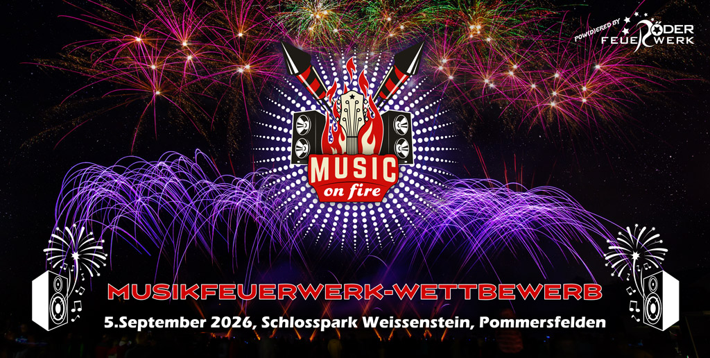 Bild mit Feuerwerk und Logo des Wettbewerbs