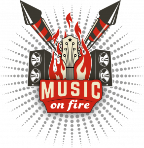 Logo Music on Fire